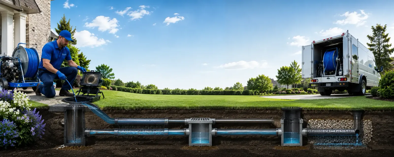 Outdoor drain cleaning information for North Hartland, VT